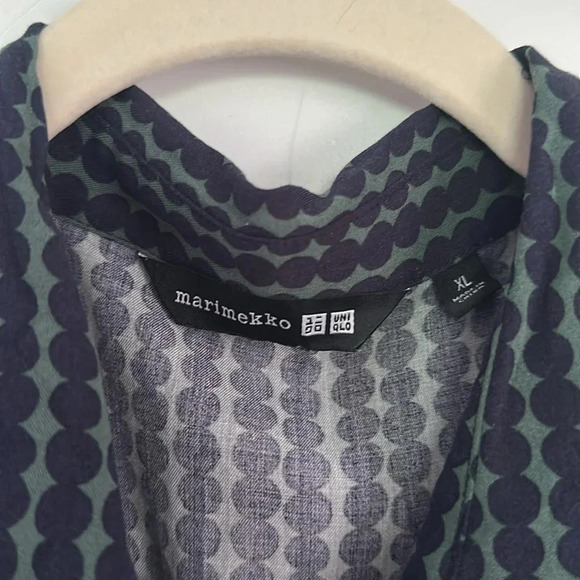 Marimekko Uniqlo Jumpsuit Green Dot EUC XL - Picture 5 of 6